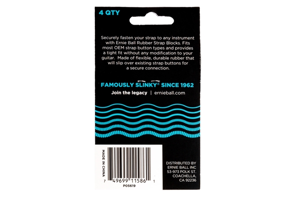 Ernie Ball - 5619 Strap Blocks Blue