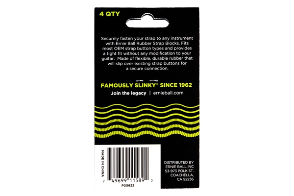 Ernie Ball - 5622 Strap Blocks Green
