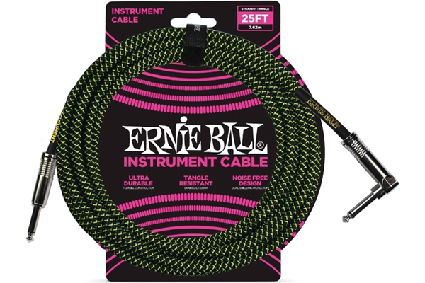 6066 Cavo Braided Black/Green 7,62 m