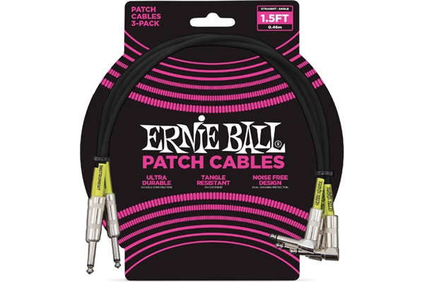 6076 Cavo Patch Black 46 cm 3 pz
