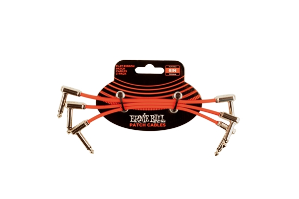 6402 Flat Ribbon Patch Cable Red 15,24cm 3-Pk