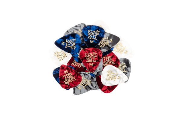 Ernie Ball - Plettri Perloid Assortiti Medium Busta da 144