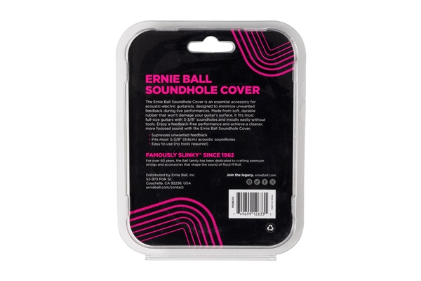 Ernie Ball - 9630 Acoustic Soundhole Cover 3-3/8in Ernie Ball - 9630 Acoustic Soundhole Cover 3-3/8in