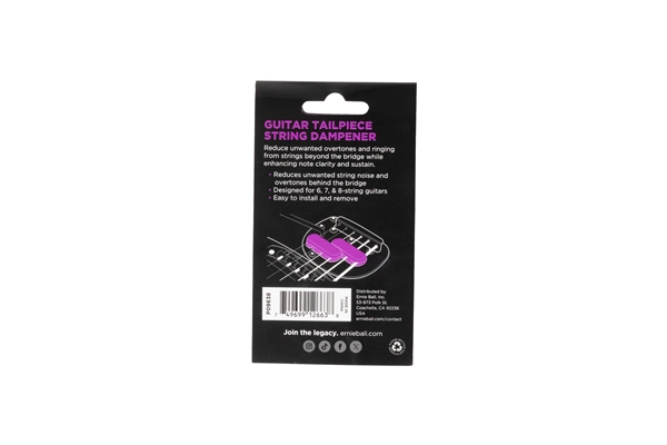 Ernie Ball - 9638 String Dampener Guitar Tailpiece Ernie Ball - 9638 String Dampener Guitar Tailpiece