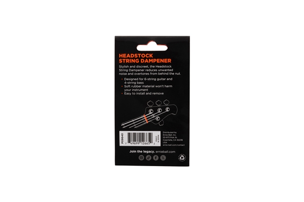 Ernie Ball - 9640 String Dampener Guitar Headstock Ernie Ball - 9640 String Dampener Guitar Headstock