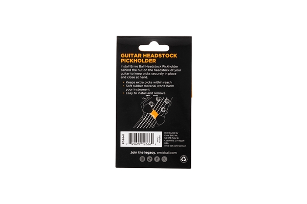 Ernie Ball - 9641 Pickholder Guitar Headstock Ernie Ball - 9641 Pickholder Guitar Headstock