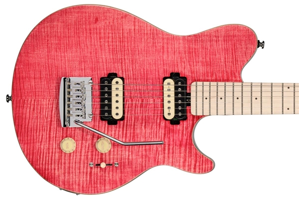 Sterling by Music Man - Axis AX3 Flame Maple Stain Pink