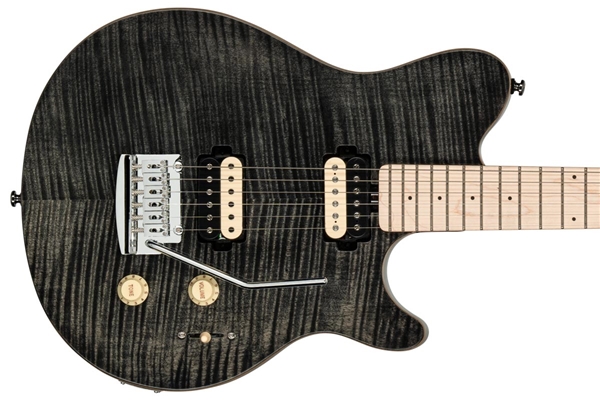 Sterling by Music Man - Axis AX3 Flame Maple Trans Black