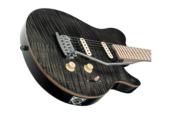 Sterling by Music Man - Axis AX3 Flame Maple Trans Black