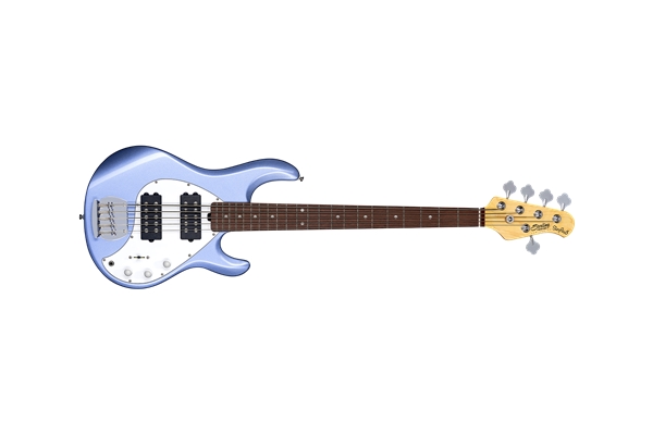 StingRay5 Ray5 HH 5 Corde Lake Blue Metallic Tastiera Jatoba