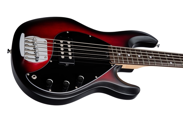 Sterling by Music Man - Stingray Ray5 5 Red Burst Satin
