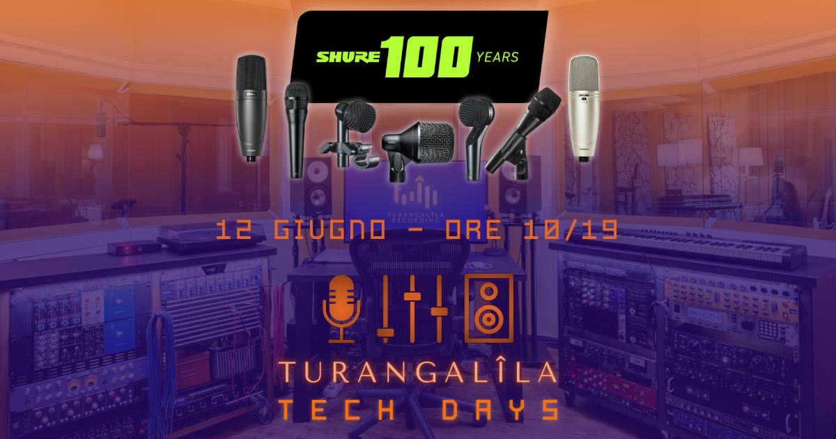 Turangalila Tech Days: I microfoni Shure KSM e Nexadyne in studio di registrazione