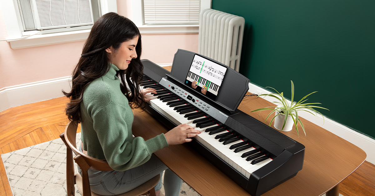 Pianoforti Digitali Alesis Prestige con tastiera pesata 88 tasti, sistema di amplificazione integrato, suoni di qualità realizzati con tecnica multi-sampling Pianoforti Digitali Alesis Prestige con tastiera pesata 88 tasti, sistema di amplificazione integrato, suoni di qualità realizzati con tecnica multi-sampling
