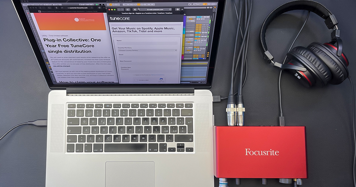 Pubblica GRATIS il tuo singolo su TuneCore con Focusrite Scarlett e Clarett Pubblica GRATIS il tuo singolo su TuneCore con Focusrite Scarlett e Clarett