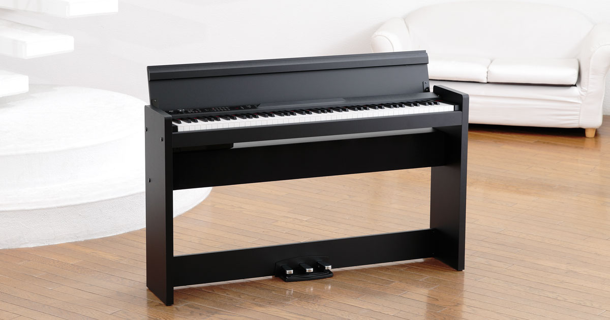 Il pianoforte digitale da studio LP-380 U inserito in un arredo moderno Il pianoforte digitale da studio LP-380 U inserito in un arredo moderno