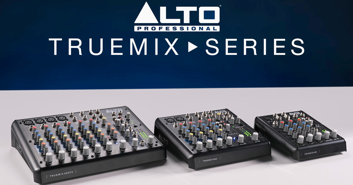 Alto Professional Truemix mixer analogici compatti con interfaccia audio USB e Bluetooth Alto Professional Truemix mixer analogici compatti con interfaccia audio USB e Bluetooth
