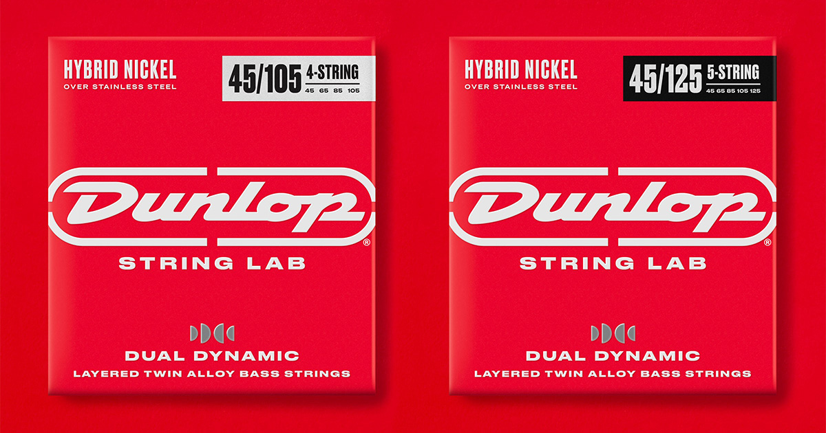 Le corde per basso Dual Dynamic Hybrid Nickel di Dunlop hanno un nucleo in acciaio rivestito in nichel, unendo le sonorità tipiche di questi due materiali. Le corde per basso Dual Dynamic Hybrid Nickel di Dunlop hanno un nucleo in acciaio rivestito in nichel, unendo le sonorità tipiche di questi due materiali.