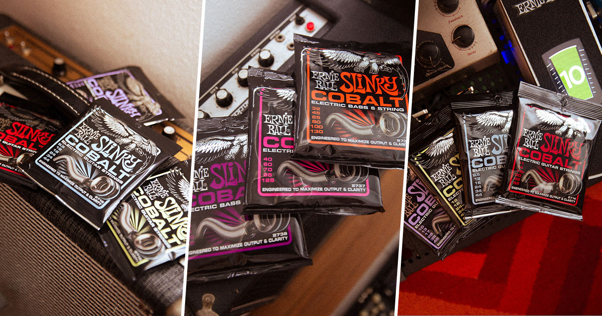 Scopri le nuove scalature di corde estese della serie Cobalt di Ernie Ball per chitarra elettrica e basso elettrico a 5 e 6 corde! Scopri le nuove scalature di corde estese della serie Cobalt di Ernie Ball per chitarra elettrica e basso elettrico a 5 e 6 corde!