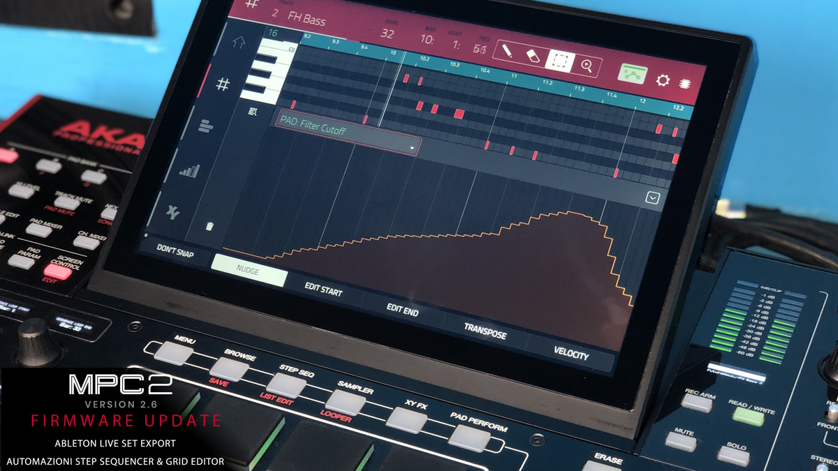UPDATE 2.6 PER MPC LIVE E MPC X BY AKAI PROFESSIONAL