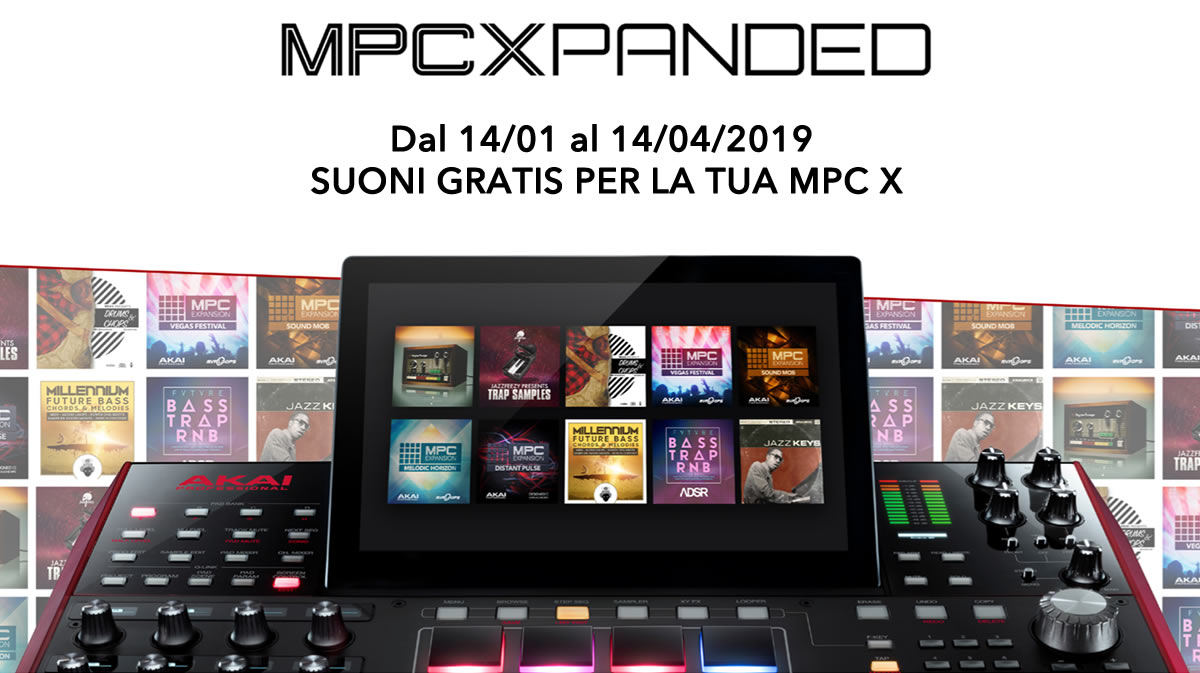 MPC Xpanded: TANTI SUONI GRATIS PER AKAI PRO MPC X