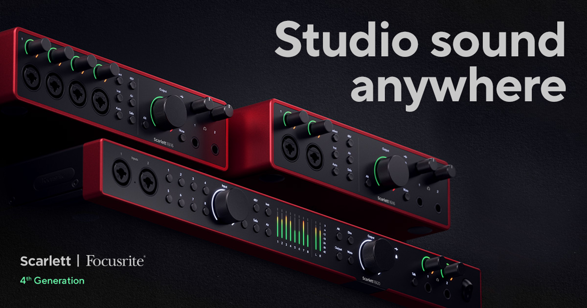 Focusrite Scarlett 4th Gen - Interfacce audio USB con Auto Gain, Clip Safe e Air Focusrite Scarlett 4th Gen - Interfacce audio USB con Auto Gain, Clip Safe e Air