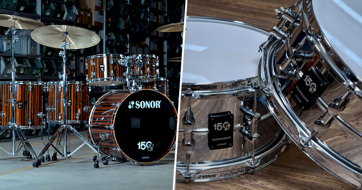 I nuovi modellli in edizione limitata per il 150esimo anniversario di Sonor. I nuovi modellli in edizione limitata per il 150esimo anniversario di Sonor.